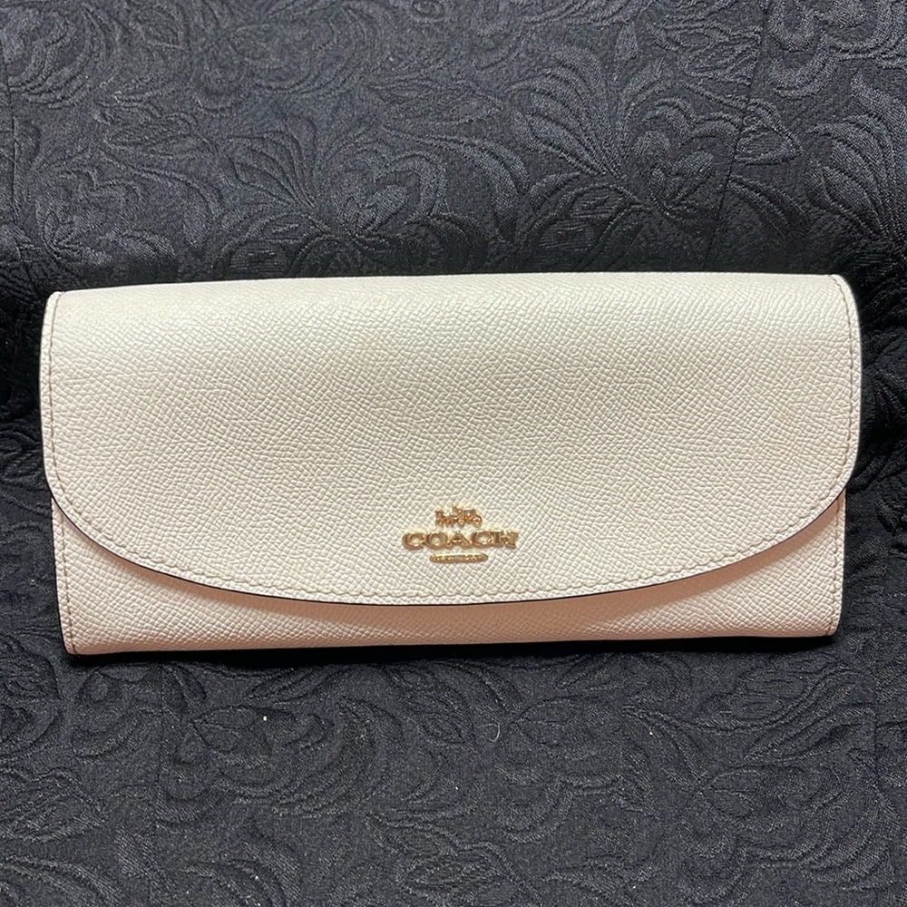 Coach Cream Leather Women's Wallet